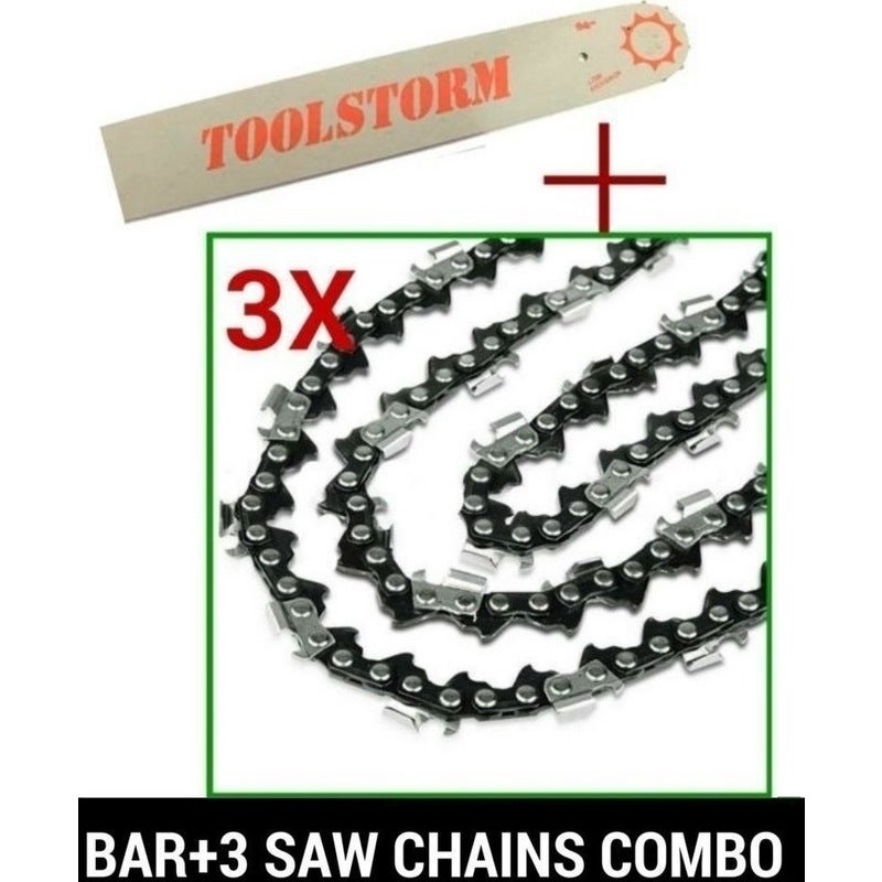 3x Chainsaw Chains for 12in Bar Suits STIHL 44DL