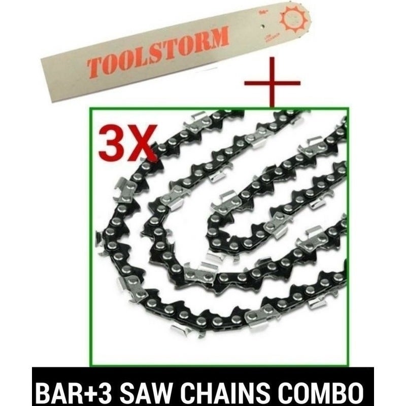 3x Chainsaw Chains w/ 16in Bar for STIHL Suits 62DL