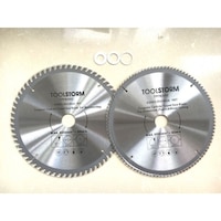 2pc Table Saw Blades w/ Three Reduction Rings 255mm