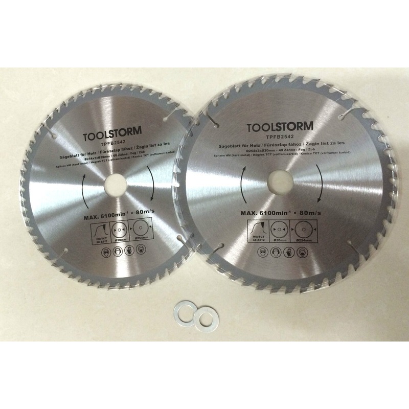 Buy 2PC Circular Saw Blades 254mm TCT 48T,60Teeth 30MM BORE With BUSH