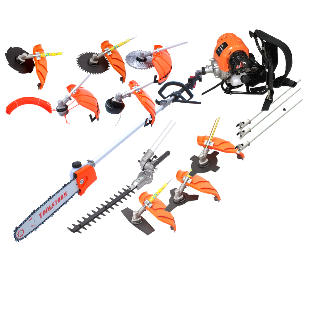 4-STROKE Backpack Pole Chainsaw Hedge Trimmer Saw Brush Cutter Whipper Snipper