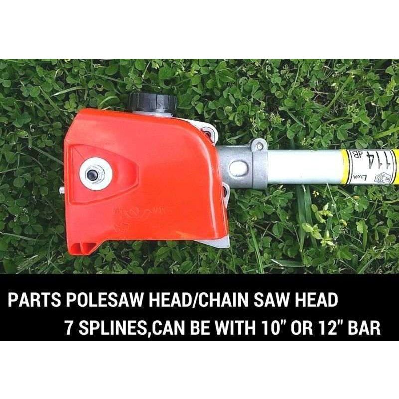 Polesaw Head Replacement w 7 Teeth for 10-12in Bars