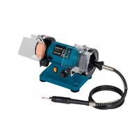 Flexible Shaft Bench Grinder 3" 75mm, 39pc Acc&4 Wheels, Mini Jewelry Polisher