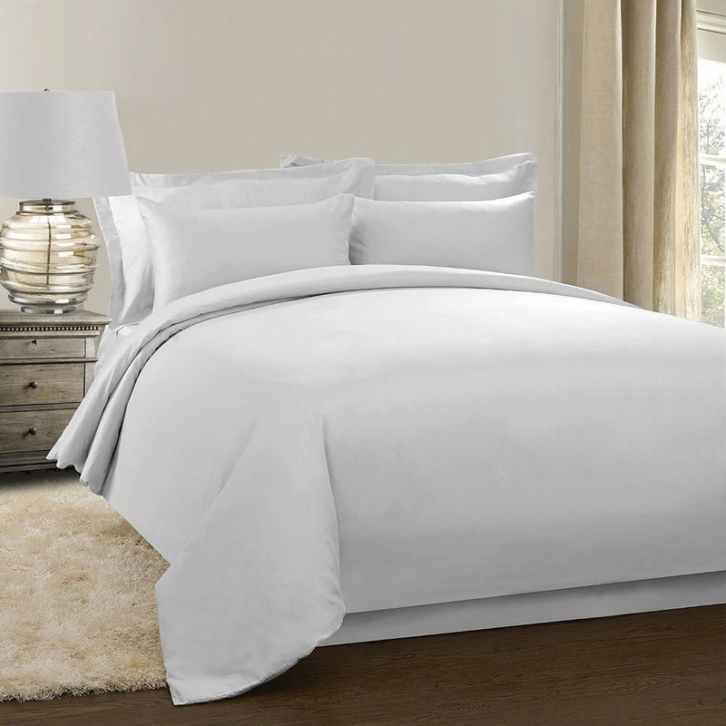 Jenny Mclean Double Cotton Quilt Cover Set in White