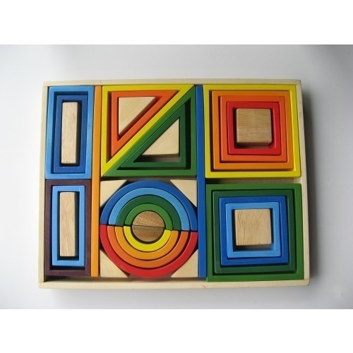 rainbow nesting blocks