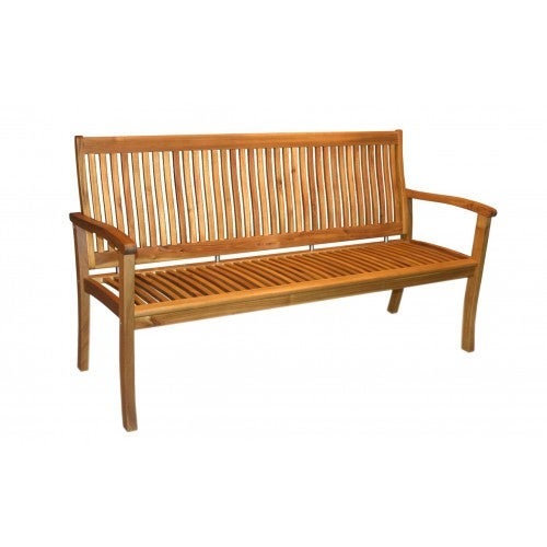 Q Furniture Espanyol 3 Seater Outdoor Acacia Hardwood Bench