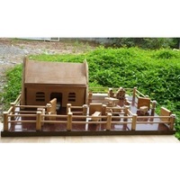 Q Toys Wooden Farm Barn and accessories