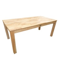 Q Toys Kids Rectangular Rubber Wood Timber Table 120cm