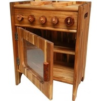 Q Toys Natural Wood Stove