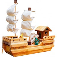 Wooden Pirate Ship Pretend Play