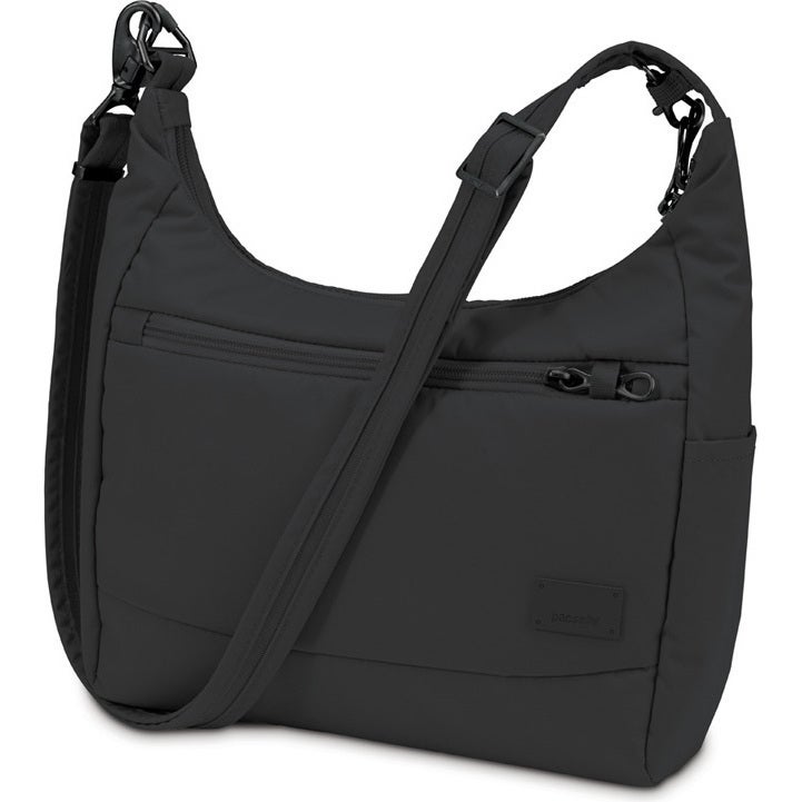 PacSafe Citysafe CS100 Shoulder Bag in Black 30cm