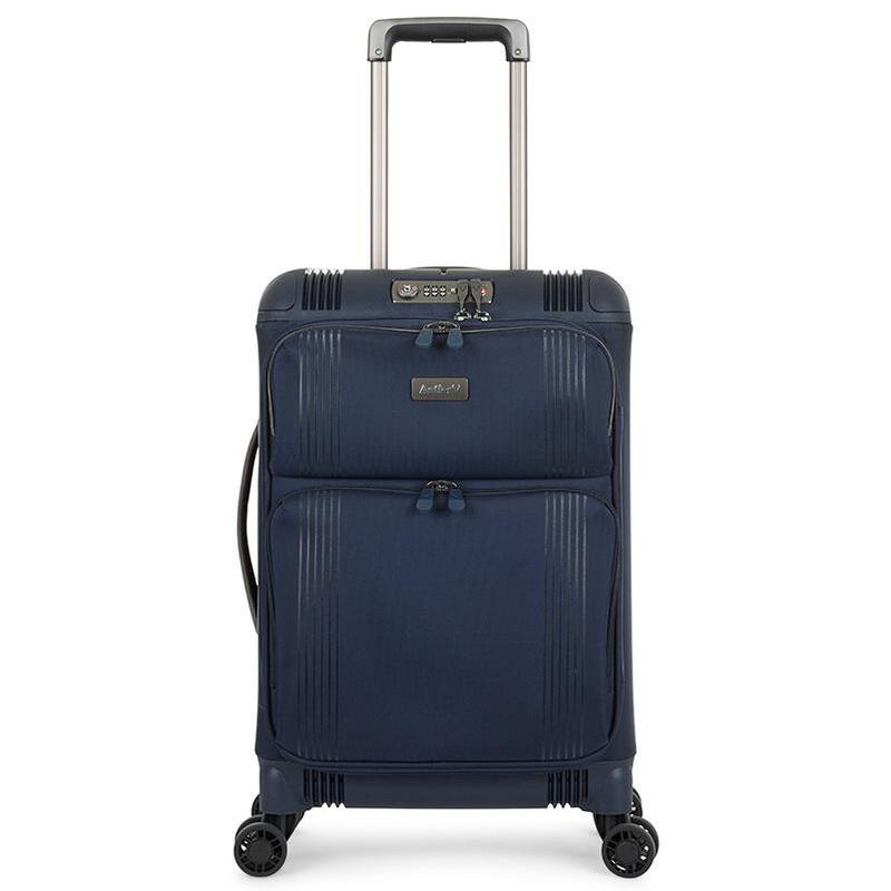 Buy Antler - Titus 56cm Small 4 Wheel Soft Suitcase - Navy - MyDeal