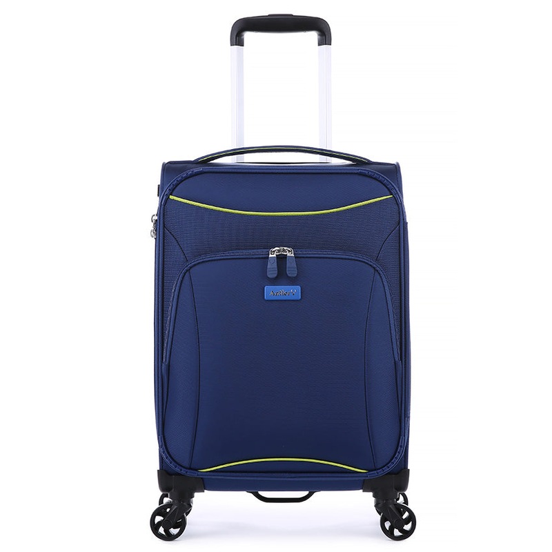 Buy Antler Zeolite 56cm Small 4 Wheel Soft Suitcase Blue MyDeal