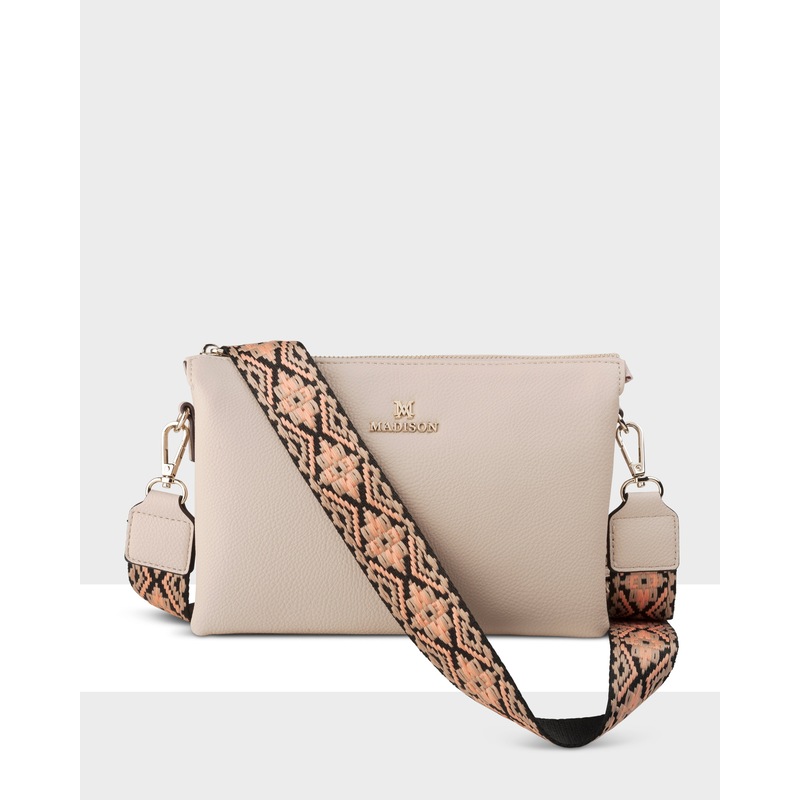 Buy Avery 3 Compartment Crossbody Bag + Aztec Bag Strap MyDeal