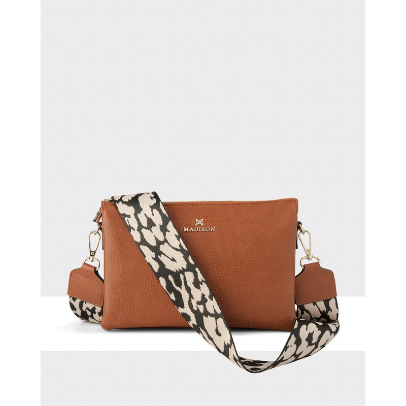 Buy Avery 3 Compartment Crossbody Bag + Leopard Bag Strap MyDeal