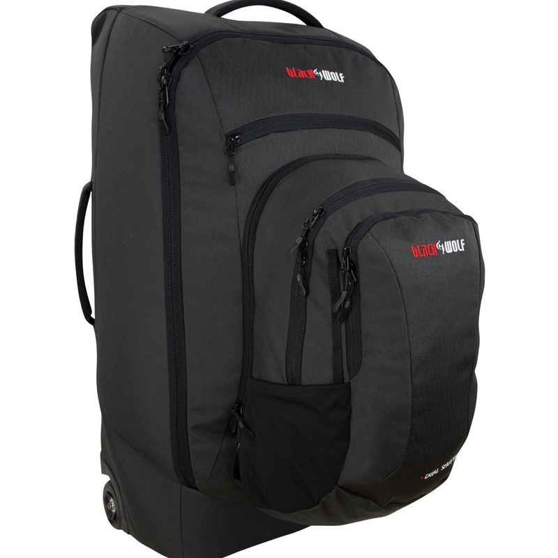 Buy Black Wolf 80L Dual Shuttle Wheeled Backpack Black MyDeal