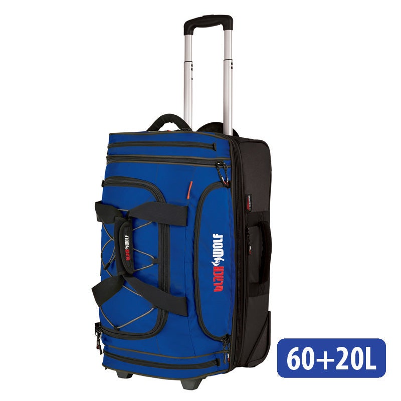 Buy BlackWolf - Bladerunner 60+20 Drop Bottom Duffle - Blue - MyDeal