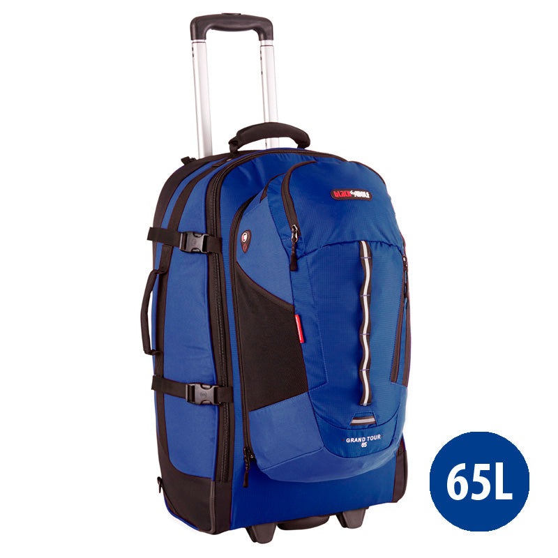 Buy BlackWolf Grand Tour 2016 65L Wheeled Backpack with Laptop & RFID Pockets Blue MyDeal