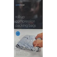 Comfort Travel - 17010 Roll Up Compression Packing Bags - Pack of 5