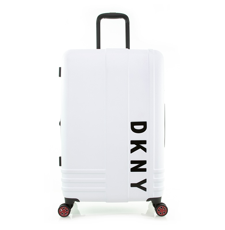 dkny white suitcase