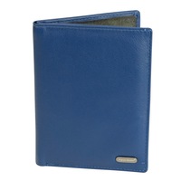 Franco Bonini - 3047 Leather Passport & Credit Card Cover - Blue