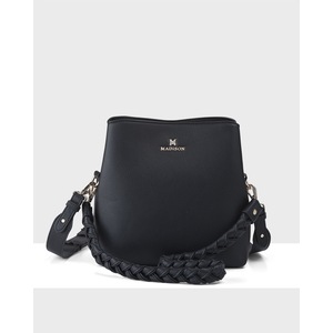 Joanie 3 Compartment Crossbody Bucket Bag + Plait Strap