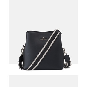 Joanie 3 Compartment Crossbody Bucket Bag + Stripe Bag Strap
