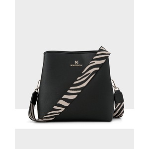 Joanie 3 Compartment Crossbody Bucket Bag + Zebra Bag Strap