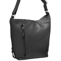 Milleni - NL9801 Leather Cross-Body - Black