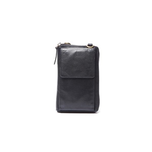 Oran - RH-715 Saturn Leather Phone bag wallet - Black