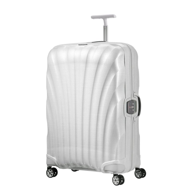 Buy Samsonite - Lite Locked FL 75cm Large 4 Wheel Hard Suitcase - White ...