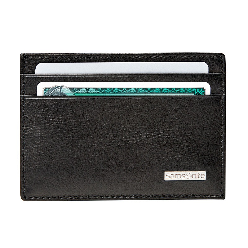 Buy Samsonite RFID Leather Card & Note Holder Black MyDeal
