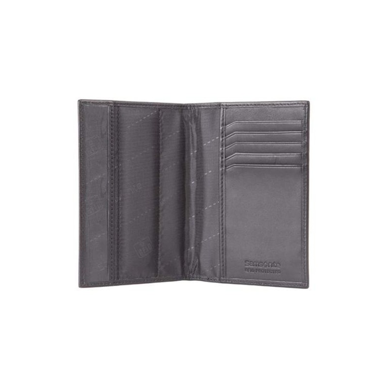 Buy Samsonite RFID Leather Passport Wallet Black MyDeal