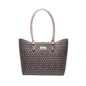 Miss Serenade - Darcy KH17 Vegan PU Tote Bag - Black