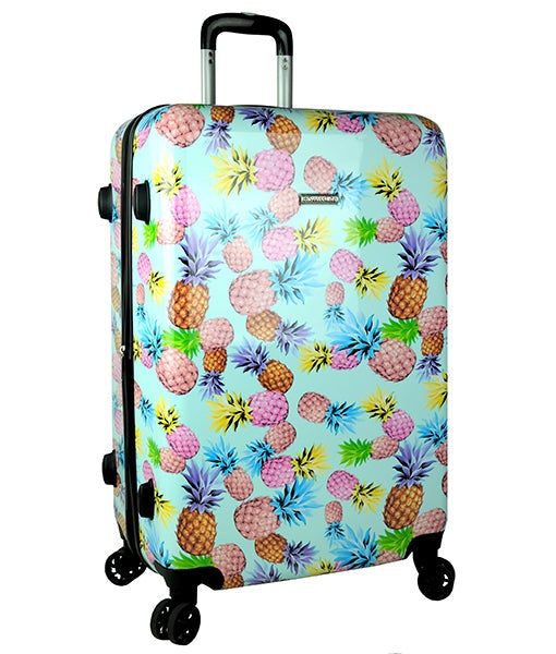 SwissLite - SG590 76cm Large 4 Wheel Hard Suitcase - Pineapple