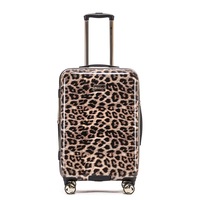 Tosca - 25in Medium 4 Wheel Hard Suitcase - Leopard