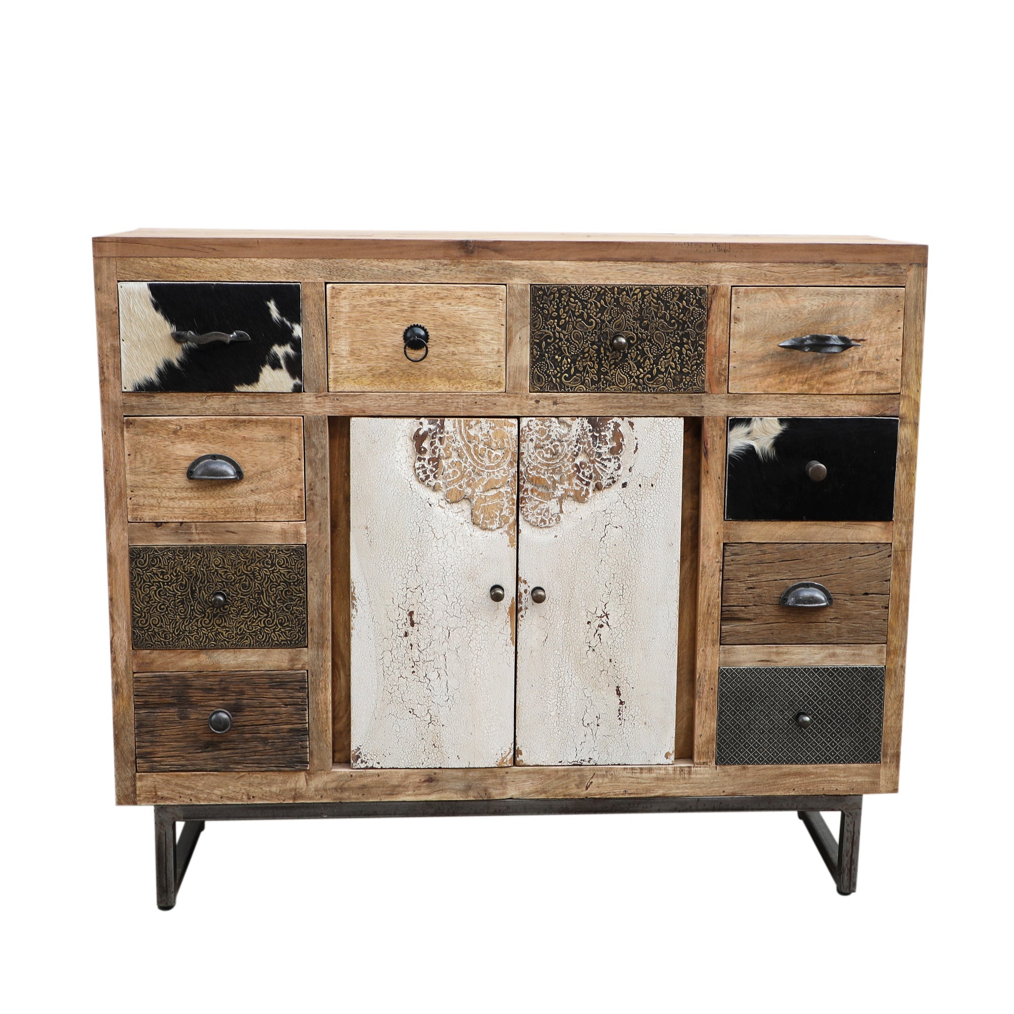 Boho Cowhide Chest Of Drawers