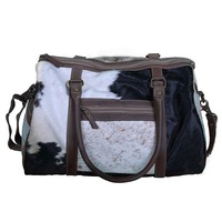 Cowhide Small Overnight Bag