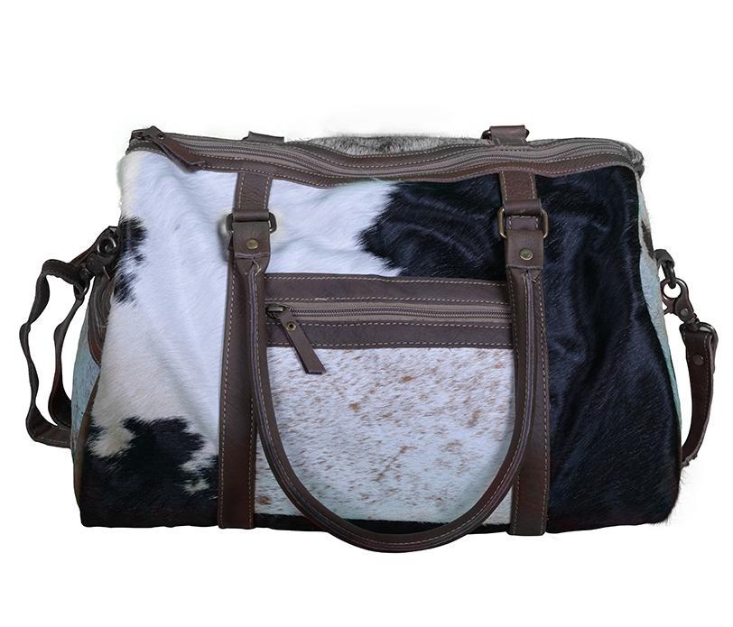 Cowhide Small Overnight Bag