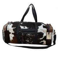 Multi-Cowhide Weekender Bag
