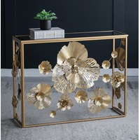 Rococo metal mirrored console