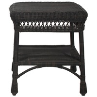All Weather Wicker Paradiso Expresso Patio Side Table