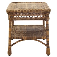 All Weather Wicker Paradiso Walnut Patio Side Table
