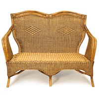 Bermuda Cane/Rattan 2 Seater Settee