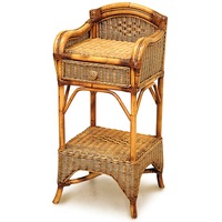 Bermuda Cane/Rattan Telephone Table