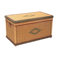 Villa Tricolour Cane/Rattan Chest - Small