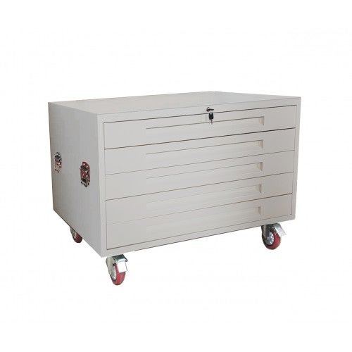 TCS A1 Horizontal 5 Drawer Cabinet with Wheels