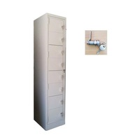 TCS Extra Large 8 Door Metal Storage Locker with Master Door Frame