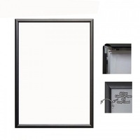 TCS A3 Size Snap Frame Square Corner - Black