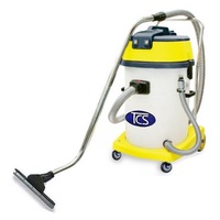 TCS Commercial 60L Wet & Dry Vacuum Cleaner Plastic Tank 2000W (2 Ametek Motors)